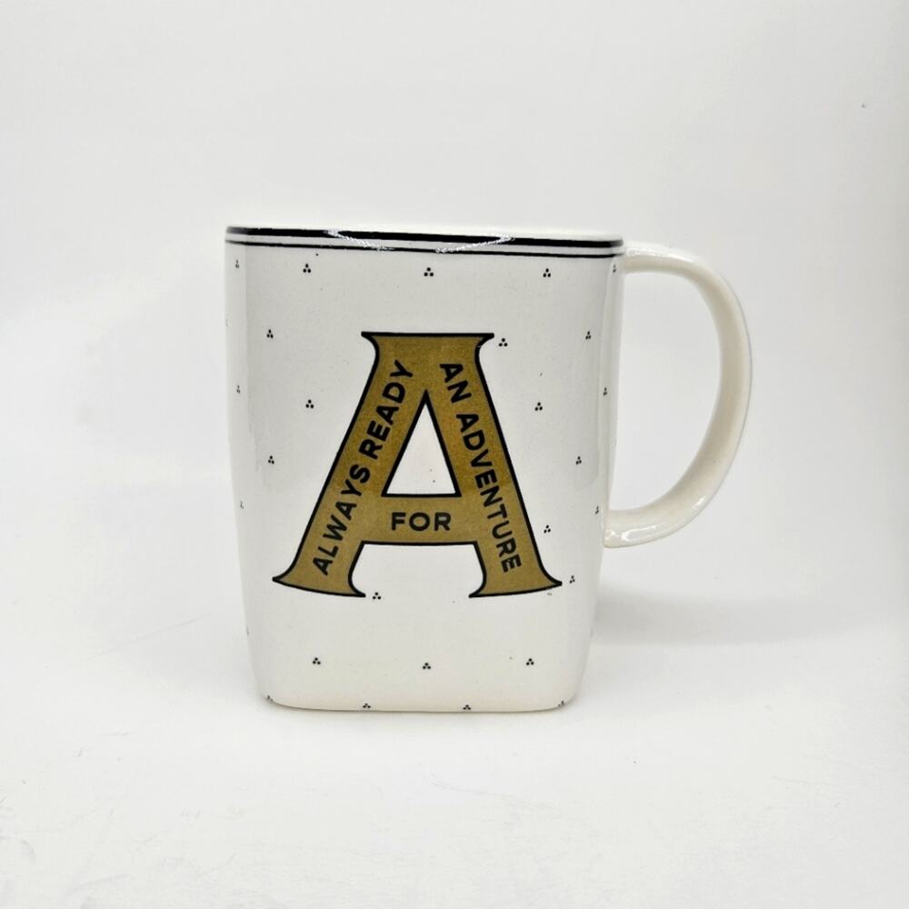 Anthropologie Drop Cap A Monogram Mug